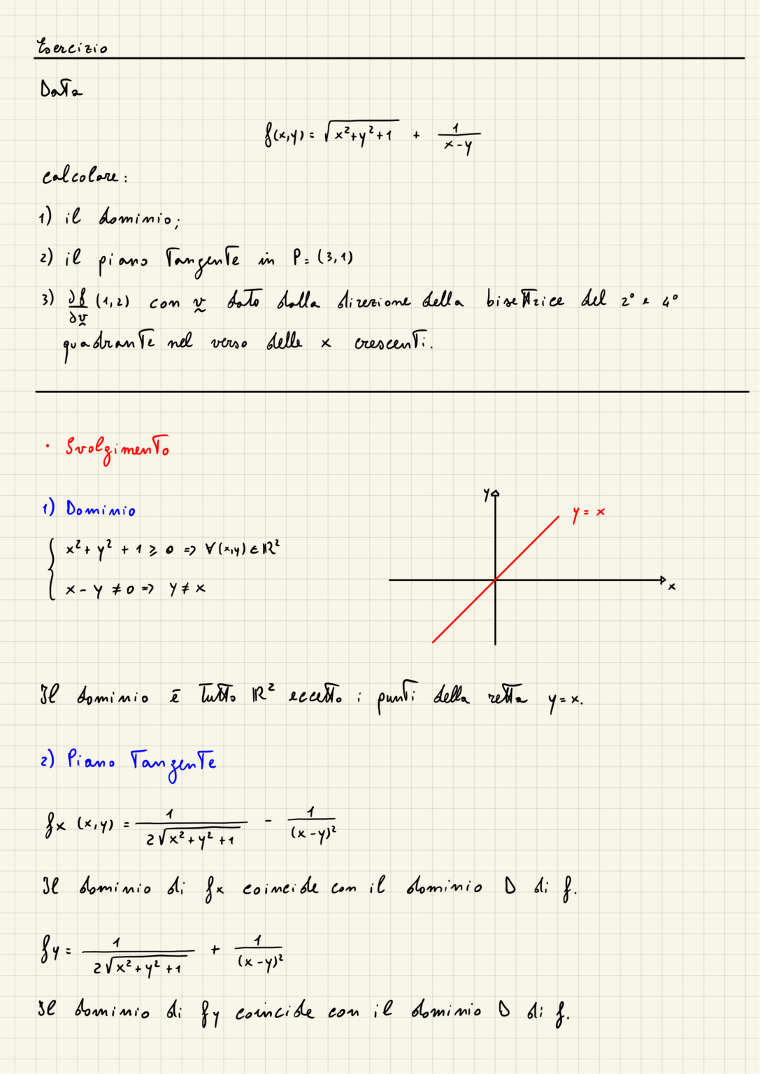 Esercizio Continuità Derivabilità E Differenziabilità G Quadroblog 4619